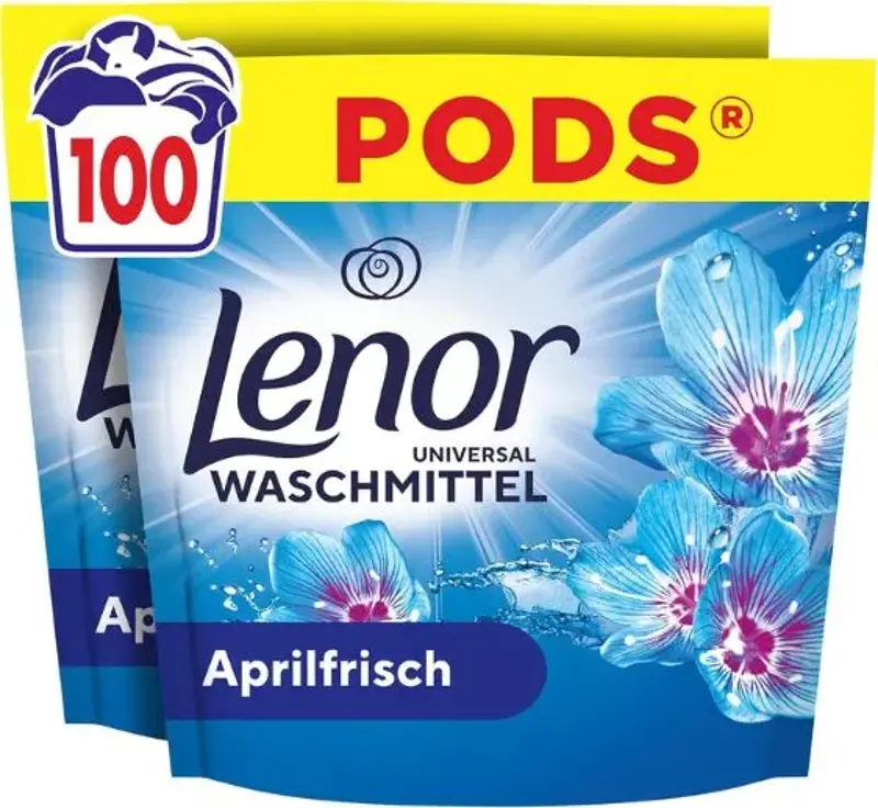 🫧 100er Pack Lenor Aprilfrisch Waschmittel Pods ab 22€ (statt 32€)
