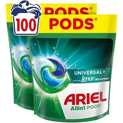 🫧 100WL Ariel Pods Touch of Lenor Unstoppables Universal Waschmittel ab 23,74€ (statt 33€)