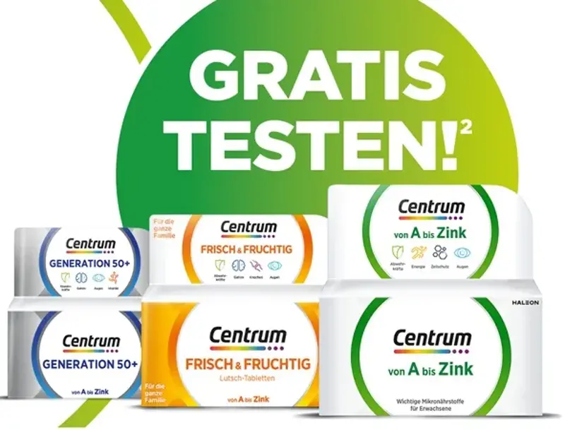 🦠 Ein Centrum Produkt gratis ausprobieren