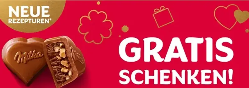 🍫 Milka-Aktion: Gratis schenken