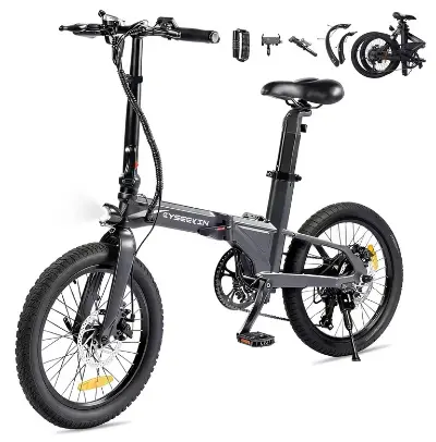 🚲 Cyseekin C10 E-Bike Klapprad mit 20 Zoll & bis 100km für 725,90€ (statt 854€)