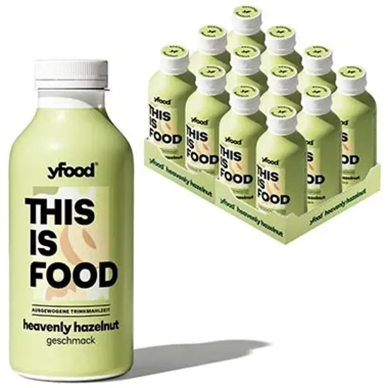 🥛 12er Pack yfood Heavenly Hazelnut Trinkmahlzeit, 500ml ab 36,63€ (statt 51€)