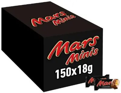 2,7kg 🍫 150er Pack Mars Minis Riegel für 20,50€ (statt 37€)
