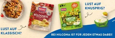 🥟 Hilcona Pasta Originale oder Hilcona Crunchy & Easy Gnocchi gratis ausprobieren