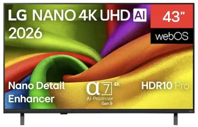 📺 LG 43NU850B6LA – 43 Zoll UHD Fernseher für 222€ (statt 299€)
