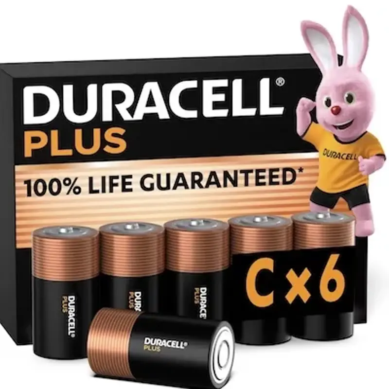🔋 6x DURACELL Plus C Alkaline-Batterien 1.5V LR14 für 12,69€ (statt 15€)
