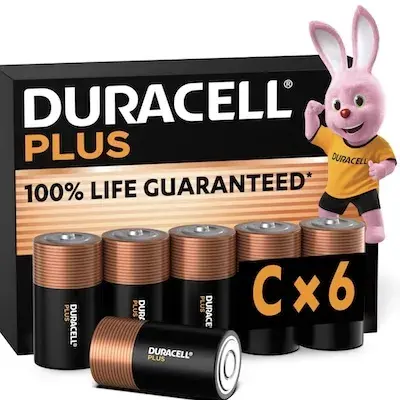 🔋 6x DURACELL Plus C Alkaline-Batterien 1.5V LR14 für 12,69€ (statt 15€)