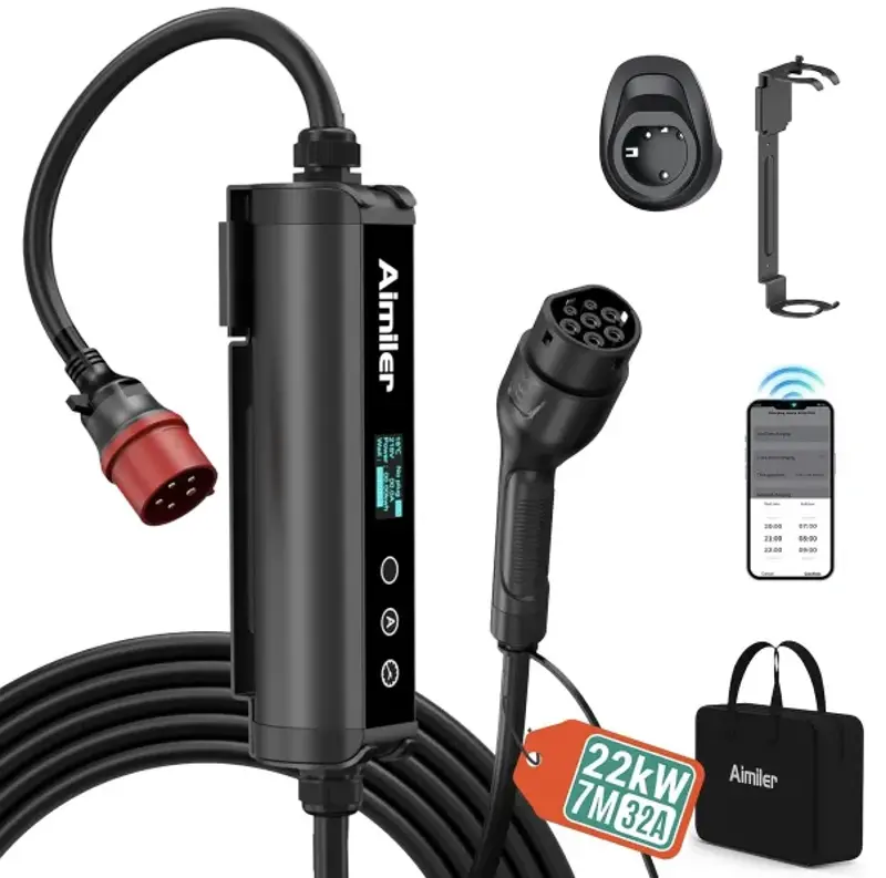 🔌 AIMILER 22kW Wallbox mit App für 139,99€ (statt 200€) – auch mobil nutzbar!