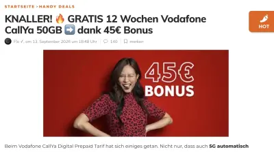 Sorry für Doppel – Mehrfachpush Meldungen zum Vodafone Beitrag