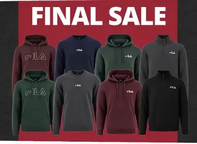 👕 FILA Pullover ab 15€ oder Hoodies ab 16€ zzgl. VSK
