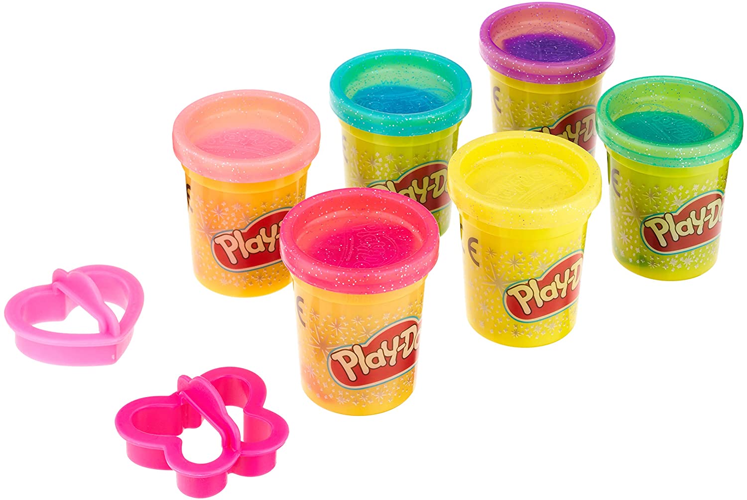 6er Pack PlayDoh Glitzerknete für 5,99€ (Vergleich: 9,99€)