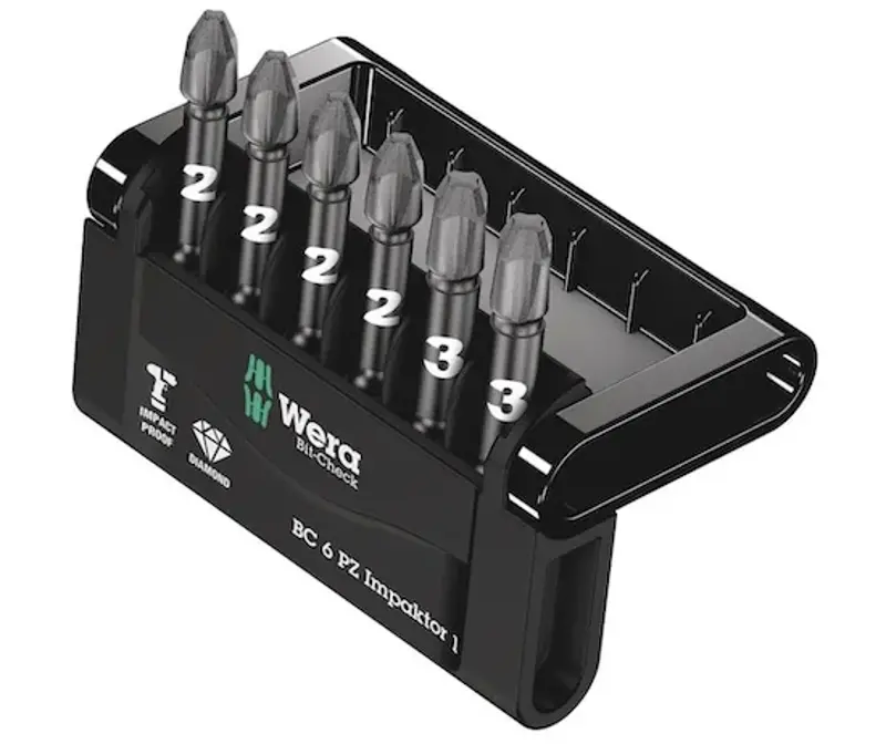 🪛 Wera Bit-Check 6 PZ Impaktor, 6-teilig für 12,99€ (statt 22€)