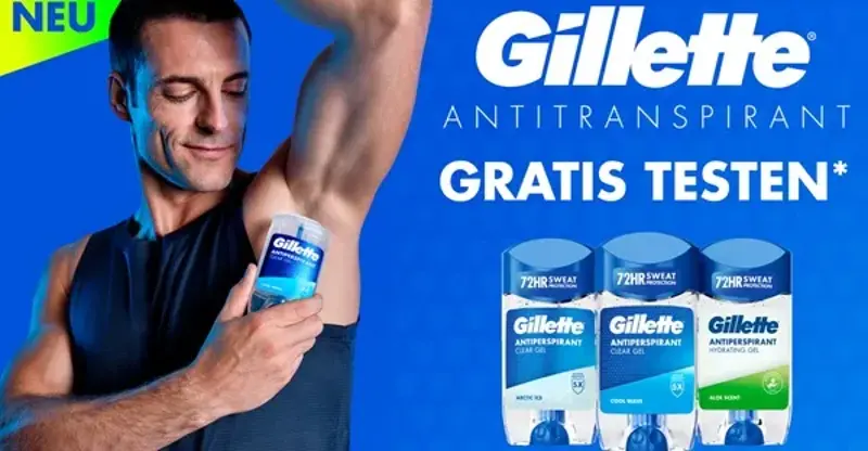 🙋‍♂️ forme: Gillette Antitranspirant Deo gratis ausprobieren