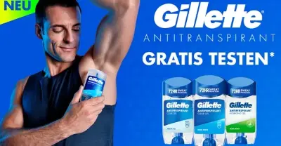 🙋‍♂️ forme: Gillette Antitranspirant Deo gratis ausprobieren