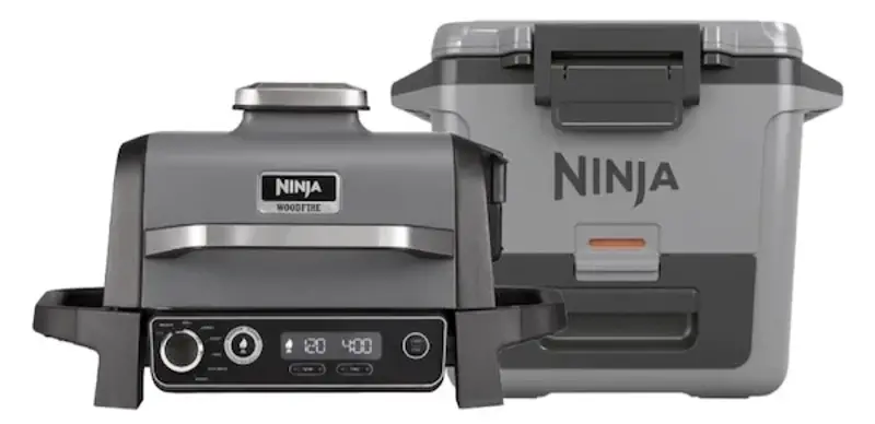 🥩 Ninja Woodfire Elektro-Grill & Smoker + FrostVault Kühlbox für 264,99€ (statt 399€)