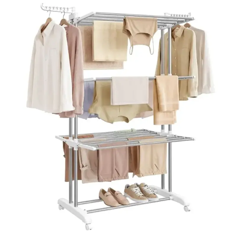 👕 SONGMICS Wäscheständer auf 4 Ebenen mit klappbare Flügel für 21,99€ (statt 28€)