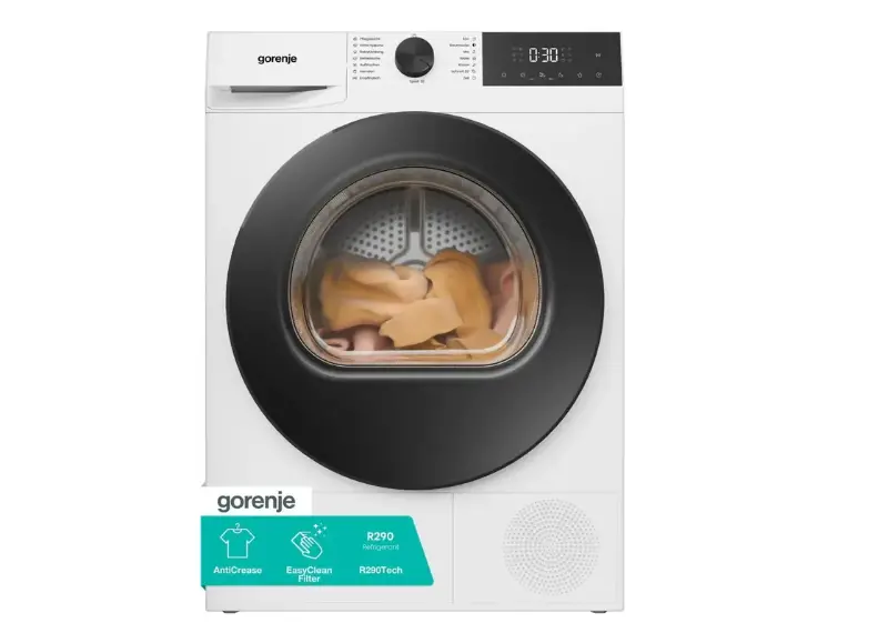 👖💧 GORENJE D5G2P9CP Wärmepumpentrockner 9 kg ab 499€ (statt 679€)