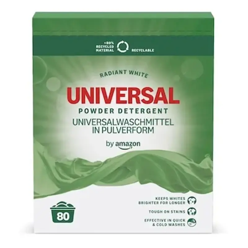 🧺 4,8kg by Amazon Universal Waschpulver (80 WL) für 11,72€ (statt 15€)