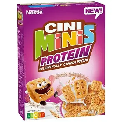 🥣 Nestle Cini Minis Protein, Zimt Cerealien, 340g ab 2,37€ (statt 4€)