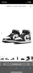 Nike Air Jordan 1 Mid "Panda" (44-45) für 105 Euro