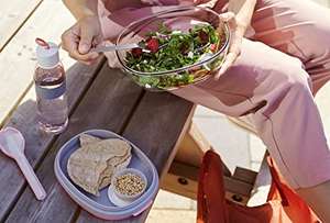 Mepal Ellipse - Salat-Lunchbox mit mehreren Fächern 1300 ml + 600 ml für 9€ (Amazon Prime & Müller Abholung)