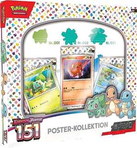 Pokemon TCG Karmesin & Purpur KP03.5 151 - Poster Kollektion Deutsch (3 Booster & 3 Holo Karten)