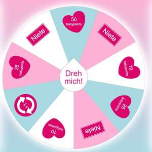 Kostenlos Guthaben/babypoints sammeln beim babymarkt.de Glücksrad