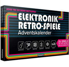 FRANZIS 67150 – Elektronik Retro-Spiele Adventskalender 2020, 24 Spiele der 70er und 80er zum Selberbauen für 15€ (VG 22,88€)
