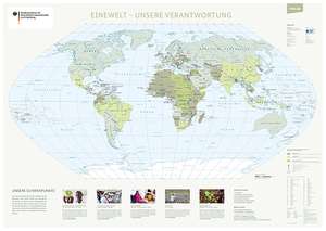 Die Weltkarte gratis und in Farbe / Die Welt als große Karte auf deutsch / kostenlos / Freebie