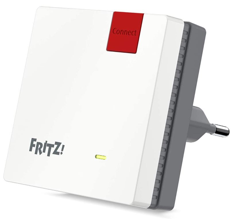 AVM FRITZ!WLAN Mesh Repeater 600 (bis zu 600 MBit/s (2,4 GHz), WPS, kompakt) für 28€ (VG: 34,90€)