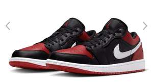 Nike Air Jordan 1 low schwarz rot für 84 Euro (40-47.5)