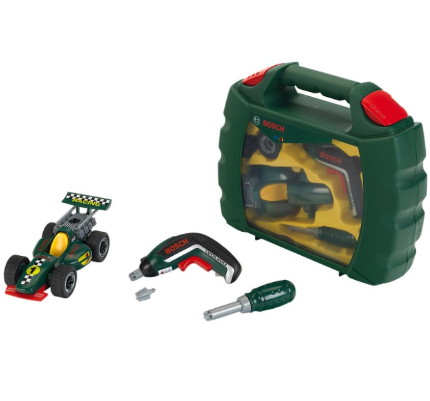 Theo Klein Toys Bosch Grand Prix Koffer mit schraubbarem Rennwagen und Ixolino II für 22,70€ (VG: 31,99€)