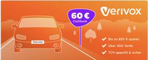 Verivox 60€ Cashback bei erfolgreichem Abschluss einer Kfz-Versicherung [Shoop]