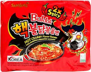 40x 140g Samyang Buldak Hot Chicken Flavor Ramen 2x Spicy (wirklich scharf!) | am Wochenende versandkostenfrei | für Neukunden 10€ Rabatt