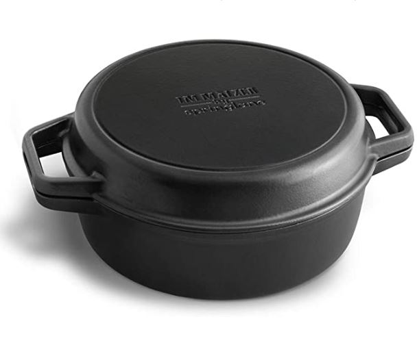 Tim Mälzer Profi Gusseisen Bräter (26 cm, 3,5 L, für alle Herdarten inkl. Induktion, backofengeeignet) für 24,99€ (VG: 49,99€)