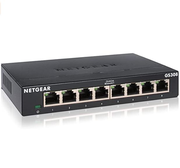 Netgear GS308 Gigabit 8-Port Switch für 17,90€ (Vergleich: 20,99€)