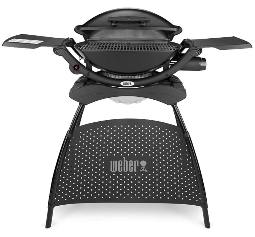 [nur heute] Weber Q2000 Gasgrill, 55 x 39 cm, mit Standfuß & ausklappbaren Seitentischen für 318,95€ (VG: 379,99€)