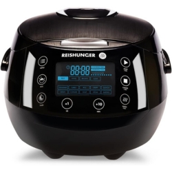 Reishunger digitaler Reiskocher & Dampfgarer Schwarz, 1,5l für 114,99€ (VG: 149€)