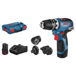 Bosch ProAkku-Bohrschrauber GSR 12V-35 FC (inkl. 4 FlexiClick Aufsätze, 2×3.0 Ah Akku, Schnellladegerät in L-BOXX) für 219,99€ (VG: 278,24€)