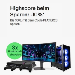 eBay: 10%-Gutschein auf ausgewählte Gaming-Artikel und vieles mehr