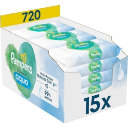 Pampers Harmonie Aqua Baby Feuchttücher, 720 Stück (15×48) für 17,24€ (VG: 24,80€)