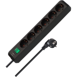 Brennenstuhl Eco-Line, Steckdosenleiste 6-fach (Steckerleiste mit erhöhtem Berührungsschutz und 1,5m Kabel) für 5,75€ (VG: 7,49€)