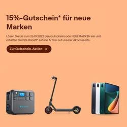 eBay: 15% Rabatt auf ausgewählte “neue Marken” wie z.B. Xiaomi