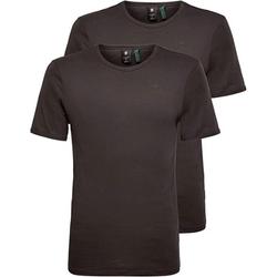 2-er Pack G-STAR RAW Herren Basic Slim T-Shirt, Schwarz, (Gr.: XXS – XXL) für 16,99€ (VG: 29,98€)