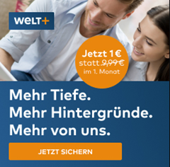 Einen Monat WeltPlus (sonst 9,99€) oder WeltPlus Premium (sonst 19,99€) für 1€