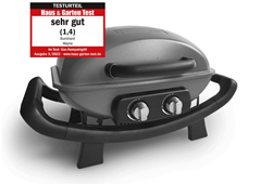 BURNHARD Wayne, tragbarer 2-Brenner Gasgrill mit Aludruckguss Brennkammer inkl. Abdeckhaube für 196,71€ (VG: 249€)