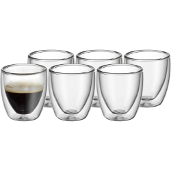 6-teiliges WMF Kult doppelwandige Espressotassen Set für 26,99€ (VG: 32,32€)