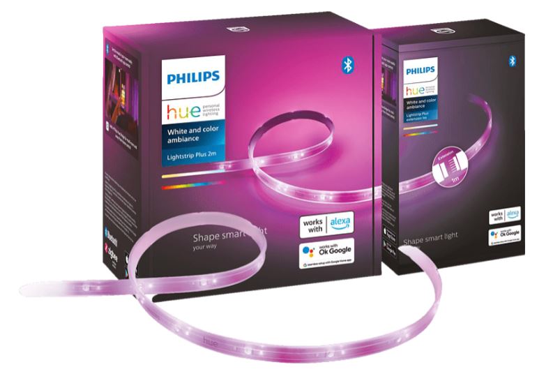 PHILIPS Hue White und Col. Amb. Basis 2m + 1m Erweiterung Lightstrip Set für 59€ (VG: 85,88€)