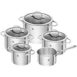 ZWILLING Essence Kochgeschirrset, 5-teilig + Glasdeckel 95,94€ (VG: 139,30€)