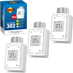 3x AVM FRITZ!DECT 302 smarter Heizkörperregler für 129€ (VG: 162€)